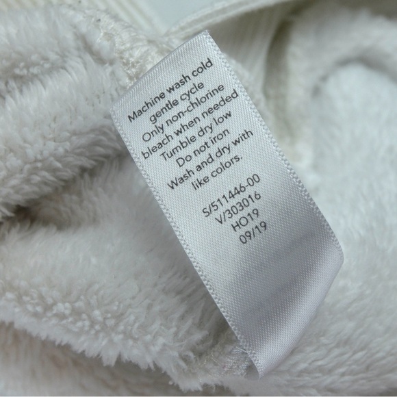 Athleta‎ Double Cozy Karma Funnel Neck Sweatshirt, Sea Salt White Size XS 511446 - Picture 6 of 9